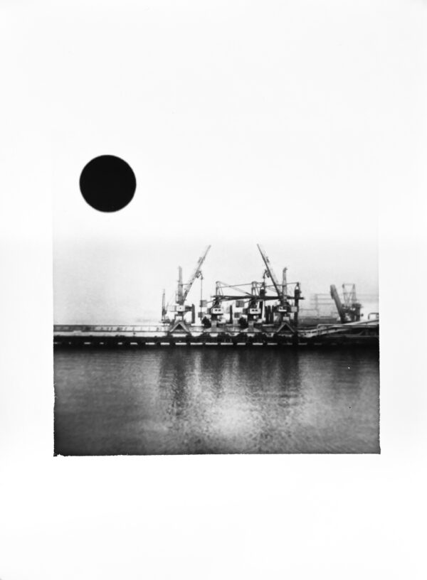 Experimental Darkroom Print -- Bad Moon