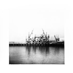 Experimental Darkroom Print -- Tallinn Harbour