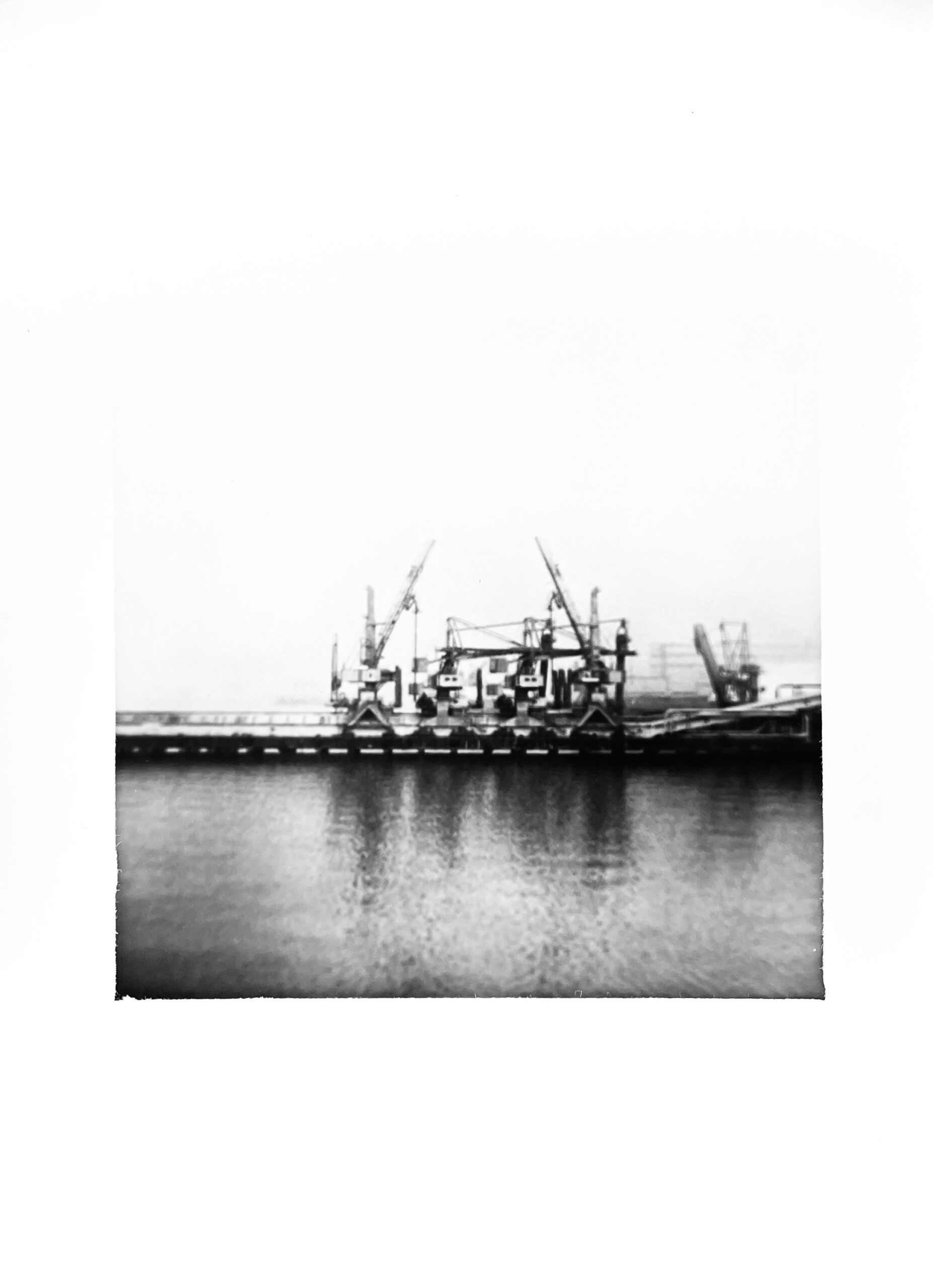Experimental Darkroom Print -- Tallinn Harbour